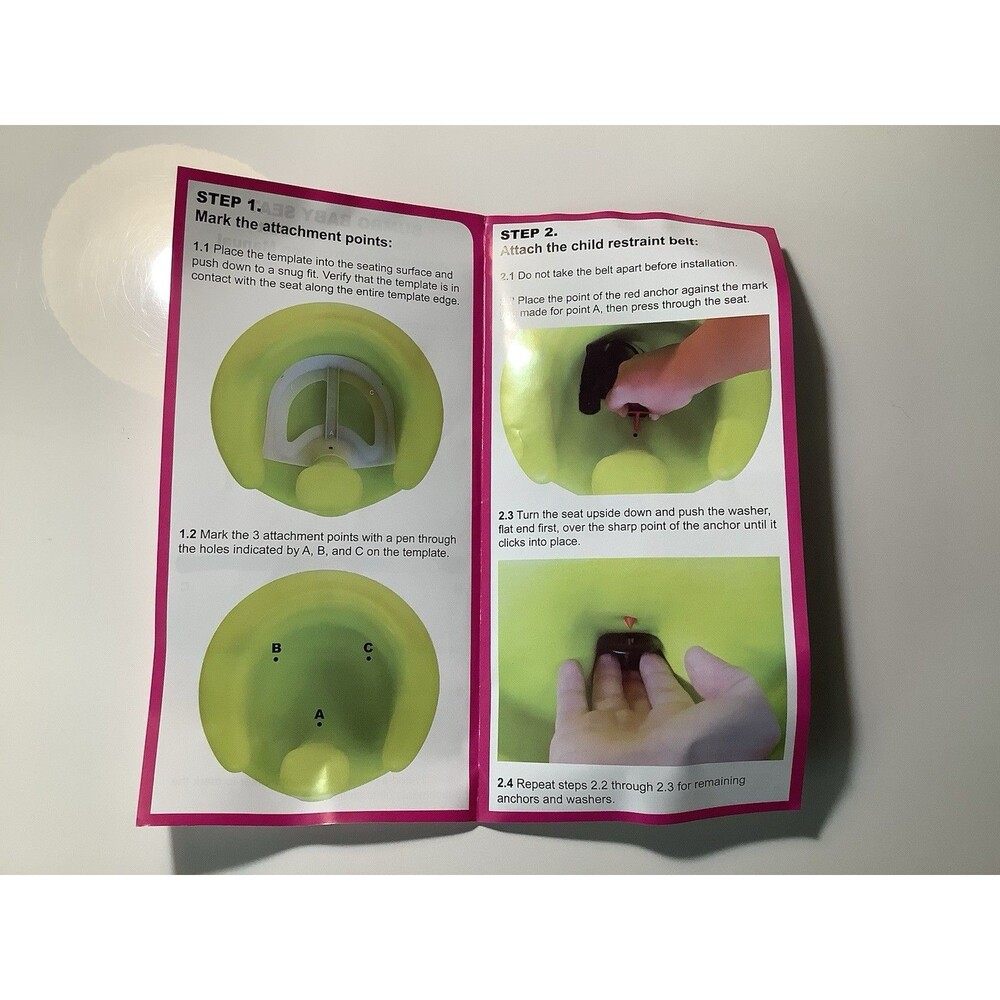 Bumbo Baby Seat Black Child Restraint Belt Assembly Kit For Original Version - Picture 8 of 8